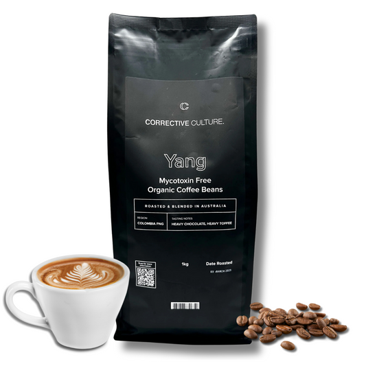 Organic (mycotoxin free)coffee beans “Yang”  (1kg)